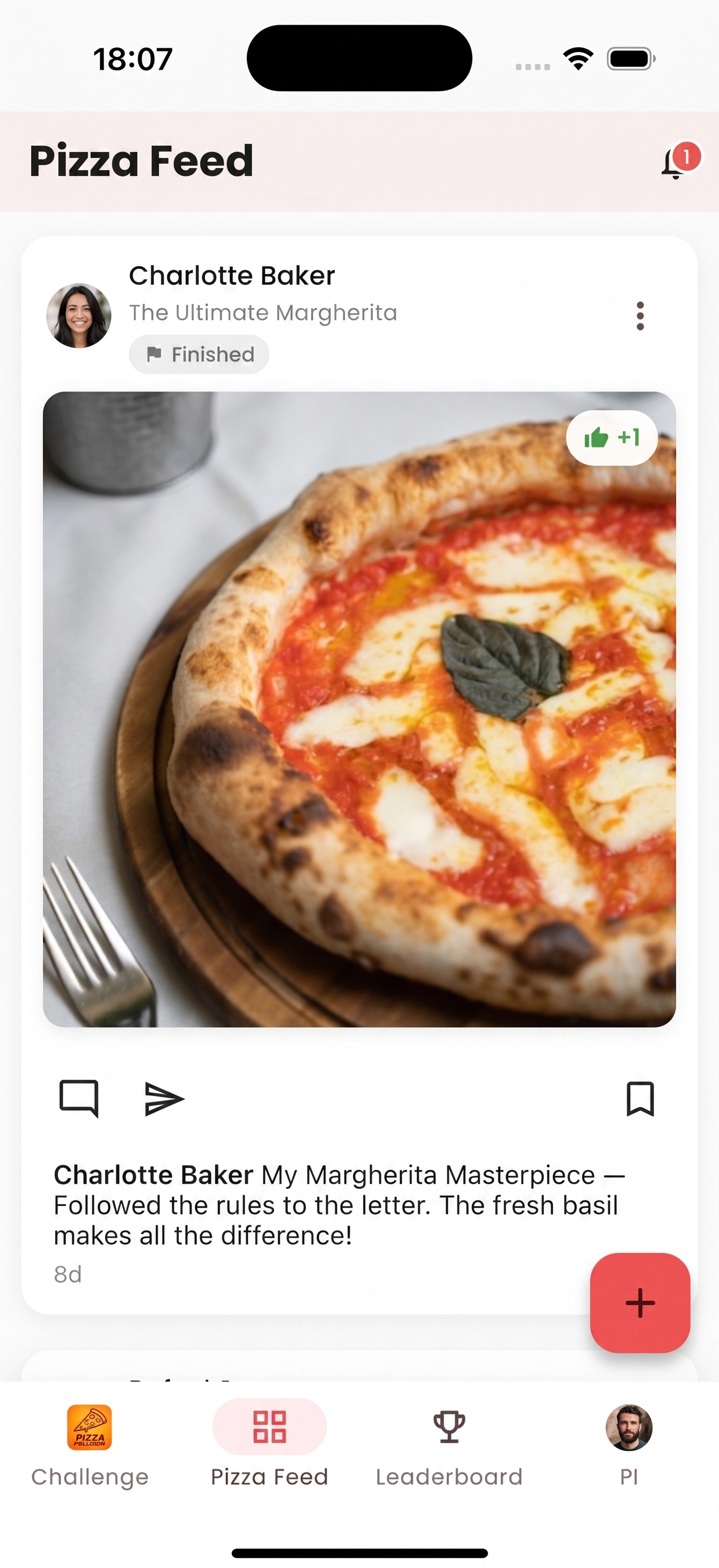 Feed of community pizzas